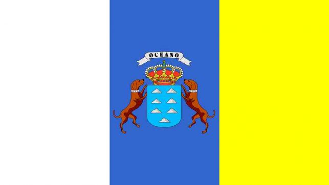 Bandera comunidad de las islas canarias